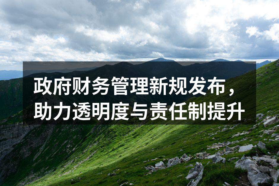 政府财务管理新规发布，助力透明度与责任制